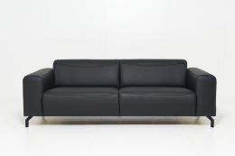 Bari 3v. sofa natūrali oda Toledo Nero