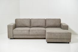 Bondo 2+šezl. D kampinė sofa su miegojimo funkcija ir patalų dėže Brego 34