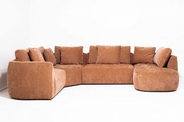 Joshua 1,5 1pk+C90+1,5+šezl. D kampinė sofa Storm 54