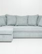 Digna universali kampinė sofa su miegojimo funkcija ir patalų dėže